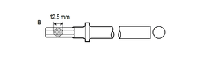 Blank Chisel Shank Hex 12,5mm by CP Chicago Pneumatic - 6150460240 available now at AirToolPro.com